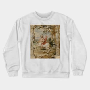 Achilles Educated by the Centaur Chiron by Peter Paul Rubens Crewneck Sweatshirt